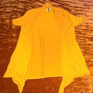 Mustard Yellow Open Cardigan